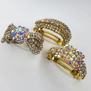 Girls Teens Kids Hair Clips Crystal Hair Accessories - Set of 3